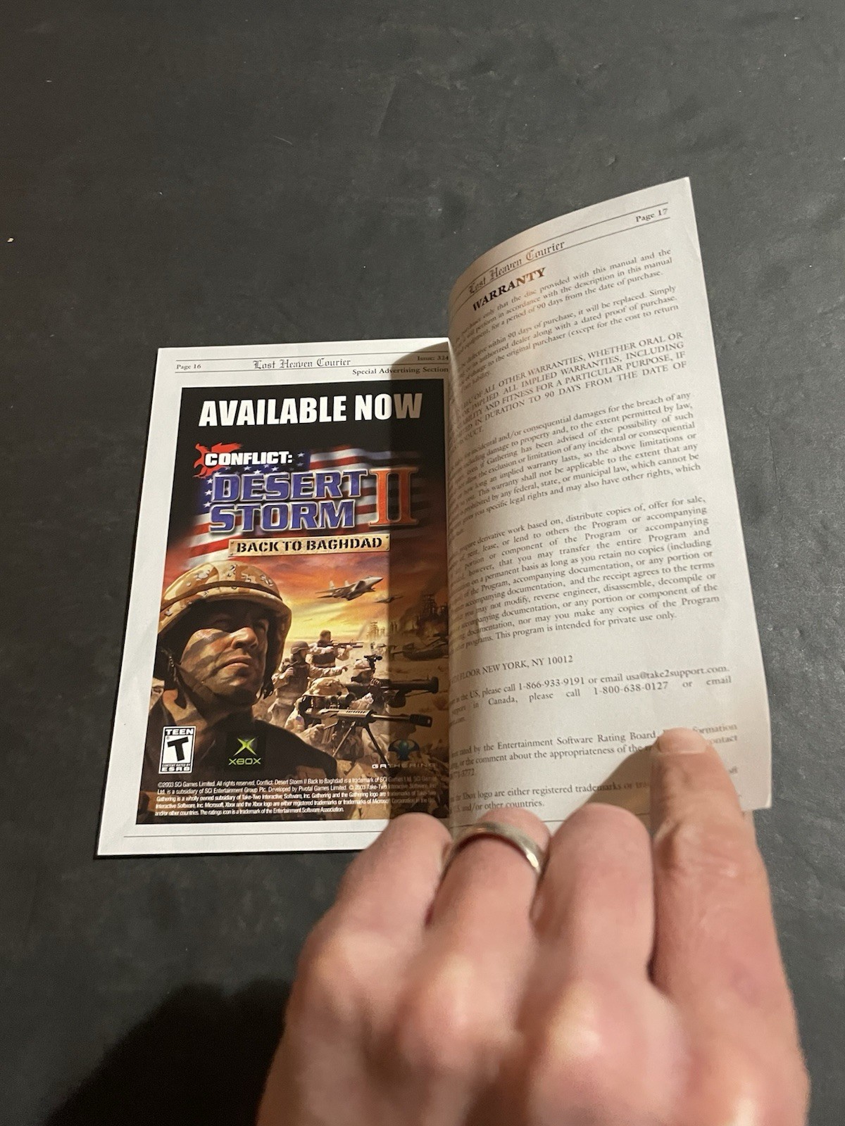 Mafia Xbox Manual only