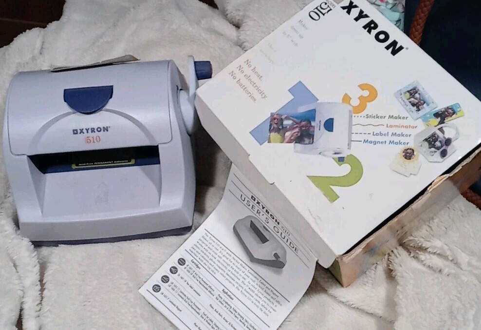 Xyron 510 Creative Station Sticker Machine Laminator w/Cartridge No Booklet