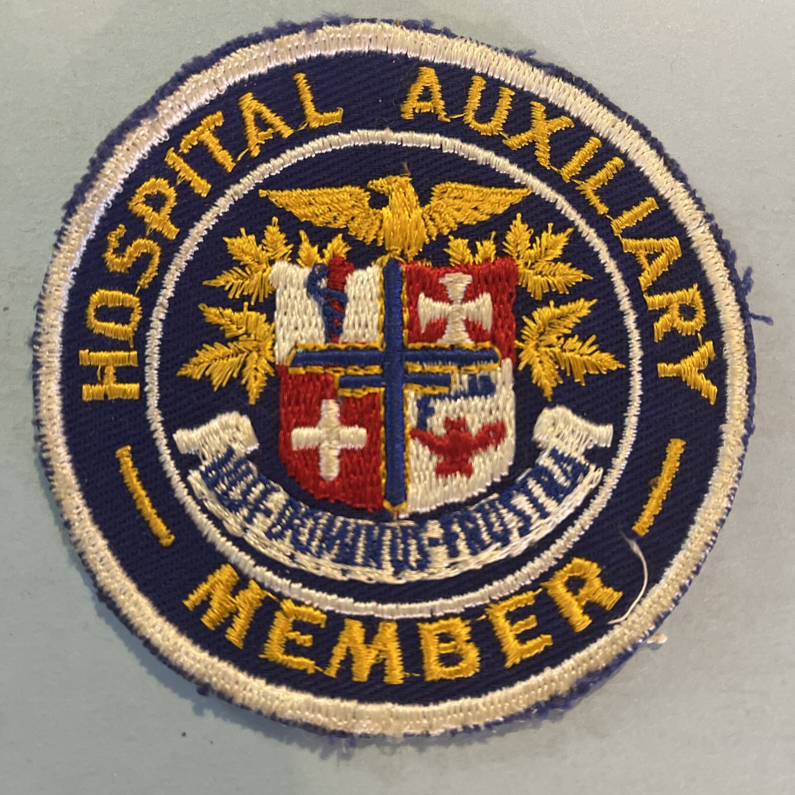 Hospital Auxiliary Member Nisi-Dominus-Frostra Collectable Patch