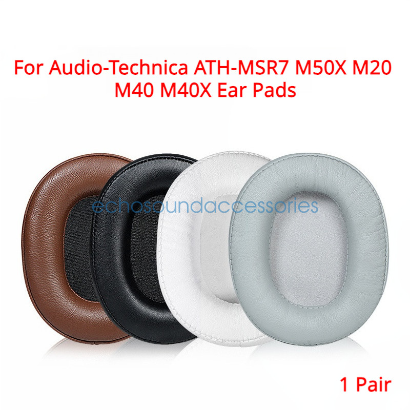 Replacement Ear Pads for Audio-Technica ATH-MSR7 M50X M20 M40 M40X Headphone