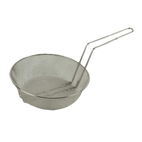 SLCB012F Culinary Basket, 12" Dia. x 3" deep, fine mesh, Round, Welded Handle...