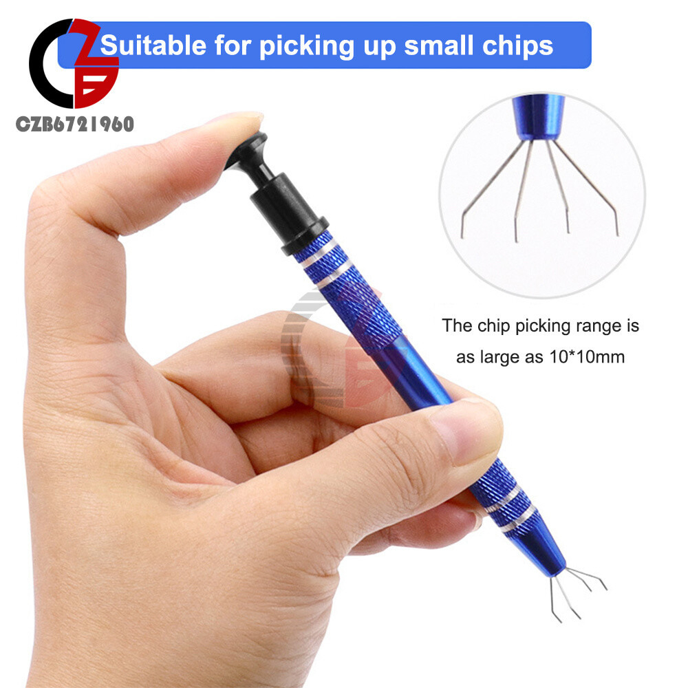 4 Claw Pick-up Pen Tool Electronic Component Grabber IC Extractor Pickup Tools