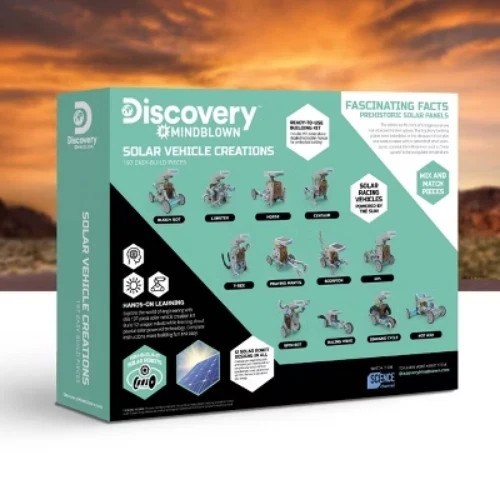 Discovery Mindblown Solar Robot Creation STEM Science Kit 190pc New In Box