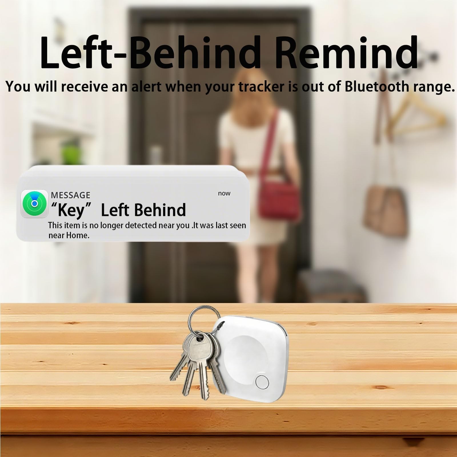 Bluetooth Tracker Tags 2 Pack [MFi Certified] for Apple Find My (iOS Only)