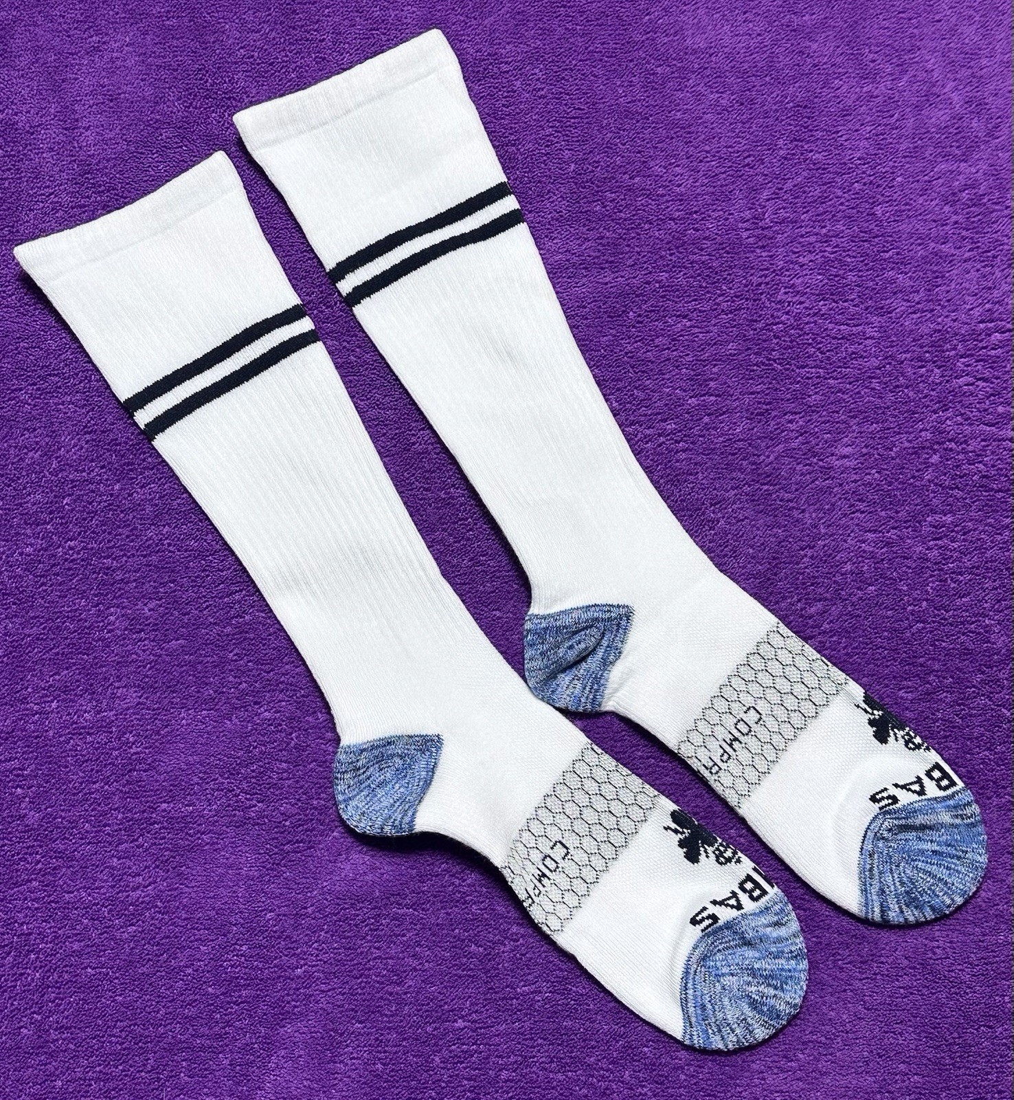 Bombas 2-Pack Unisex Everyday Compression Socks 15-20mm Multicolor Size Medium