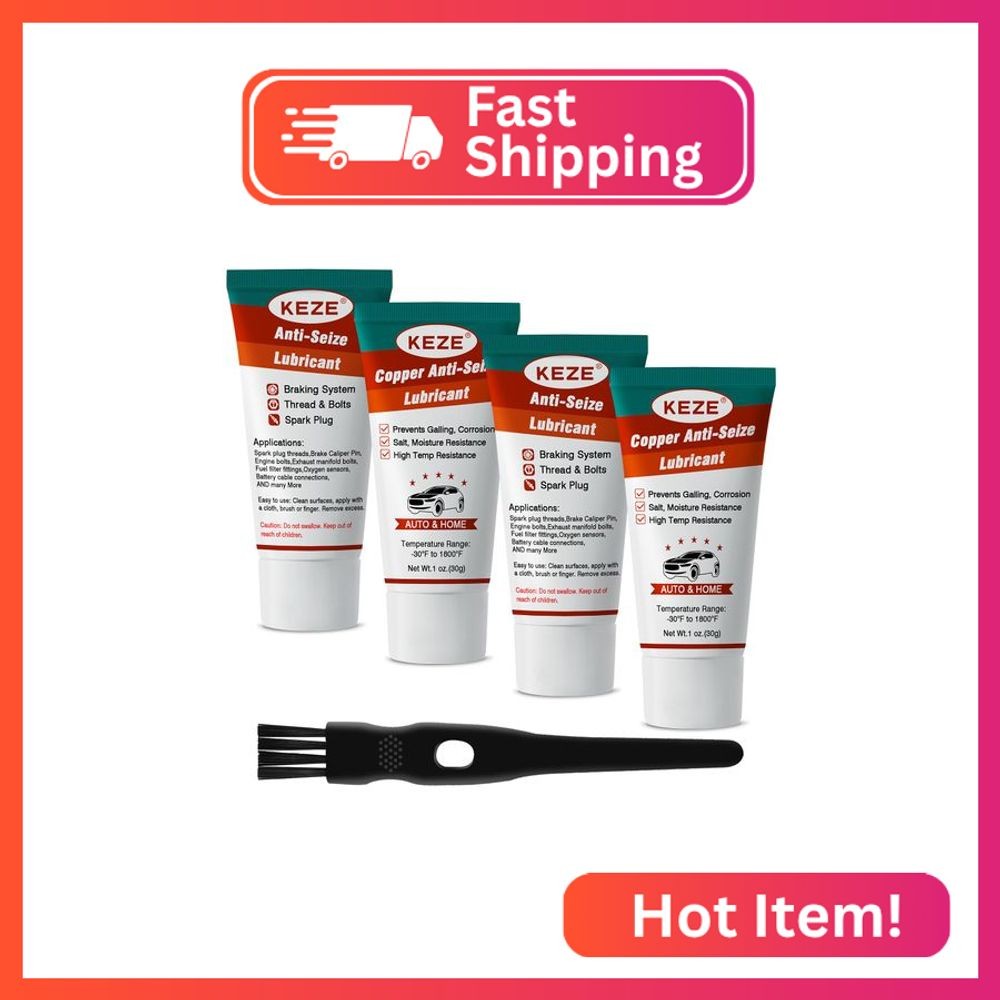 Keze High Temp Copper Anti Seize Compound for Car Spark Plug Bolts Thread Lubric