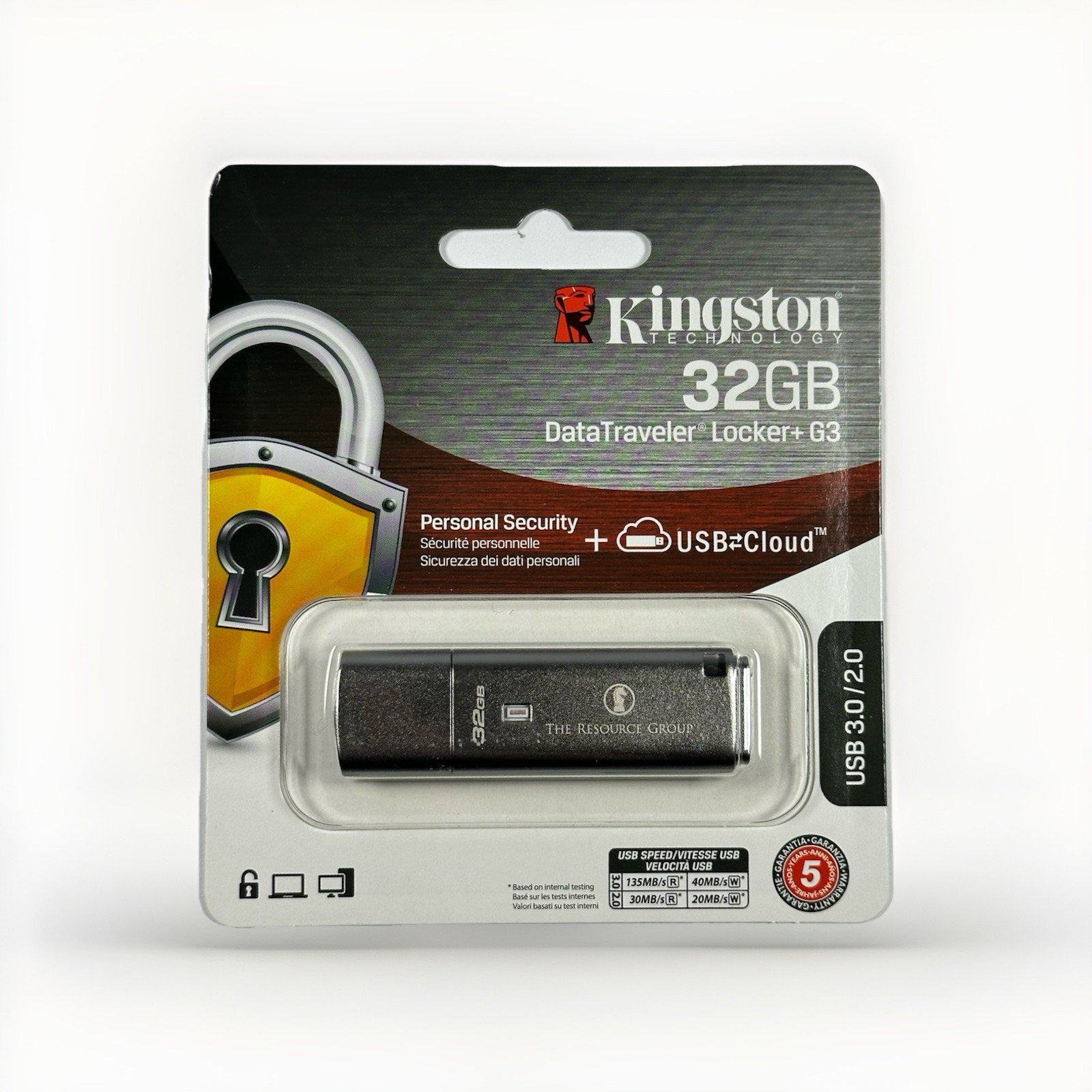 Kingston 32GB DataTraveler Locker+ G3 USB 3.0 Hardware Encrypted Flash Drive