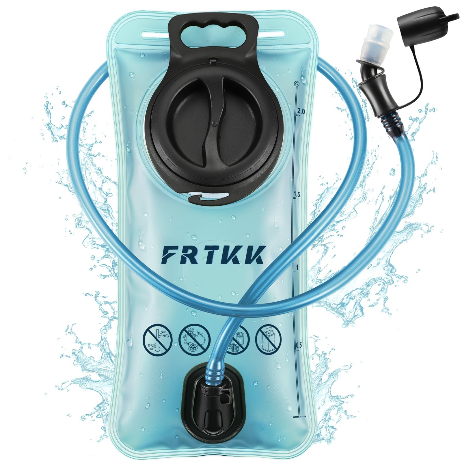 Hydration Bladder 2L/3L Leak Proof BPA Free Ergonomic Shape - Ideal for Hiking