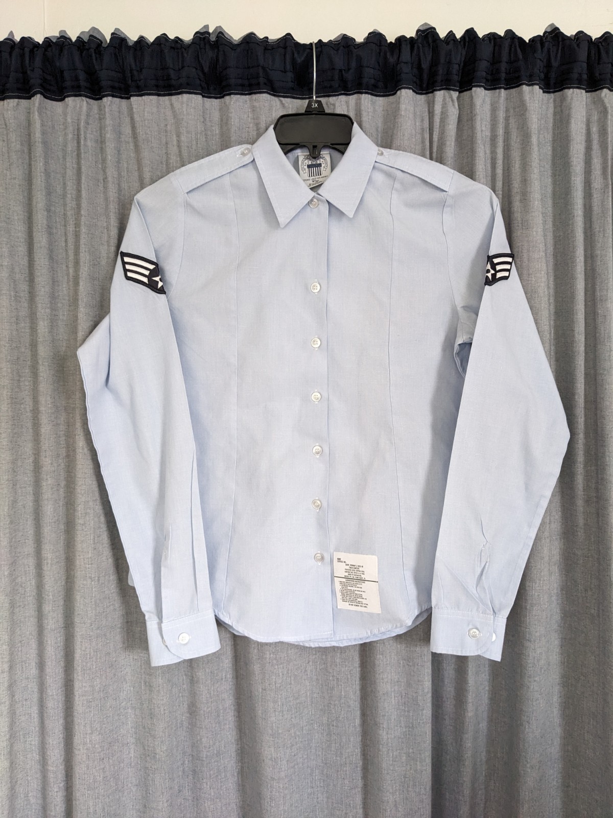Military Costume Security Police Defense Logistics Agency Shirt Women's 10 Long