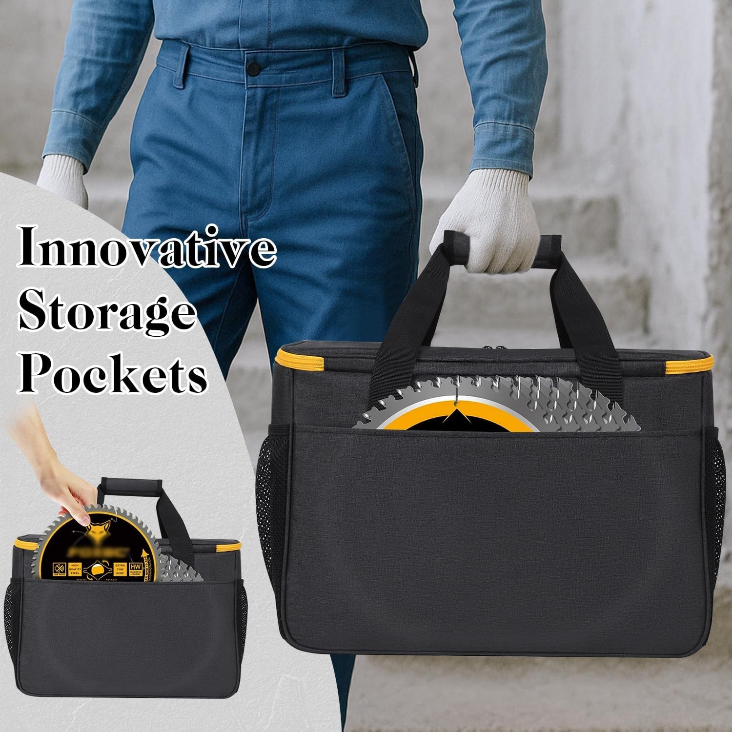 Carry Bag for DEWALT 20V MAX Circular Saw DCS391B/DCS565B,Storage Case for DE...