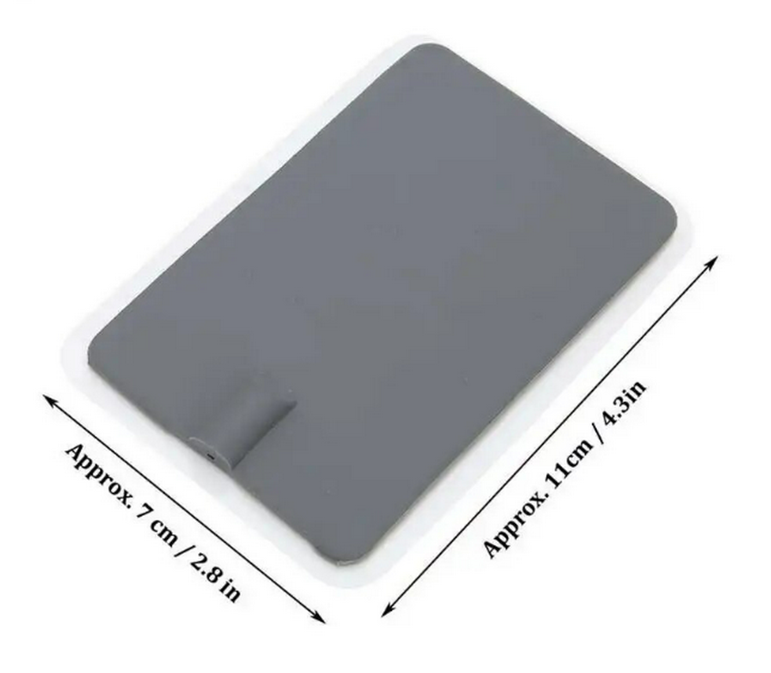 2 Pcs Rubber TENS Replacement Electrodes for TENS Microcurrent 7x11 cm Reusable