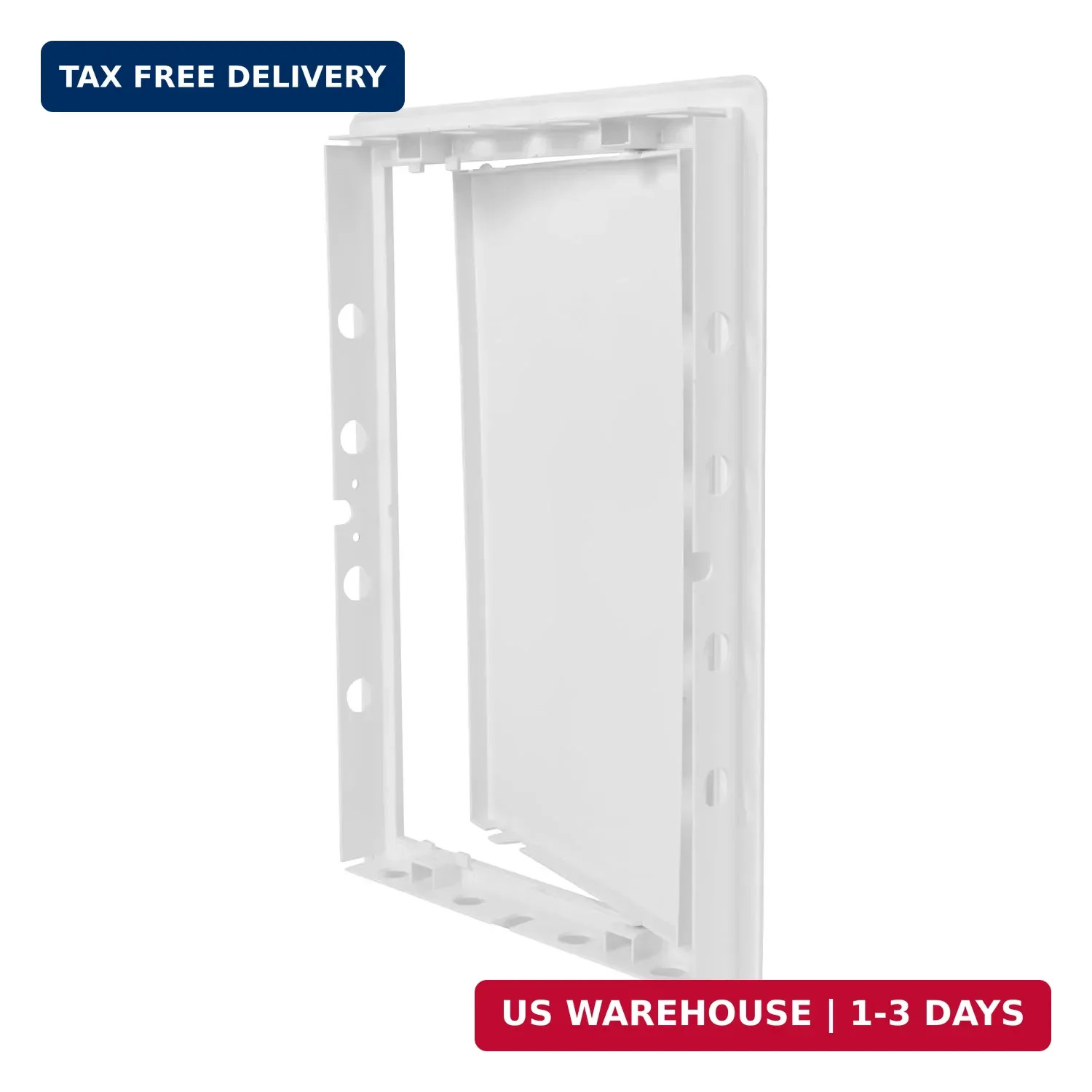 8 x 12 Access Panel for Drywall and Ceiling - White ABS Plastic Door Panel, Wall