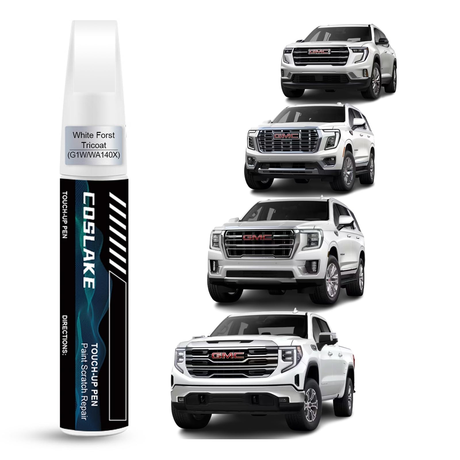 COSLAKE Car Touch Up Paint(White Forst Tricoat(G1W/WA140X)) for GMC, Car Pain...