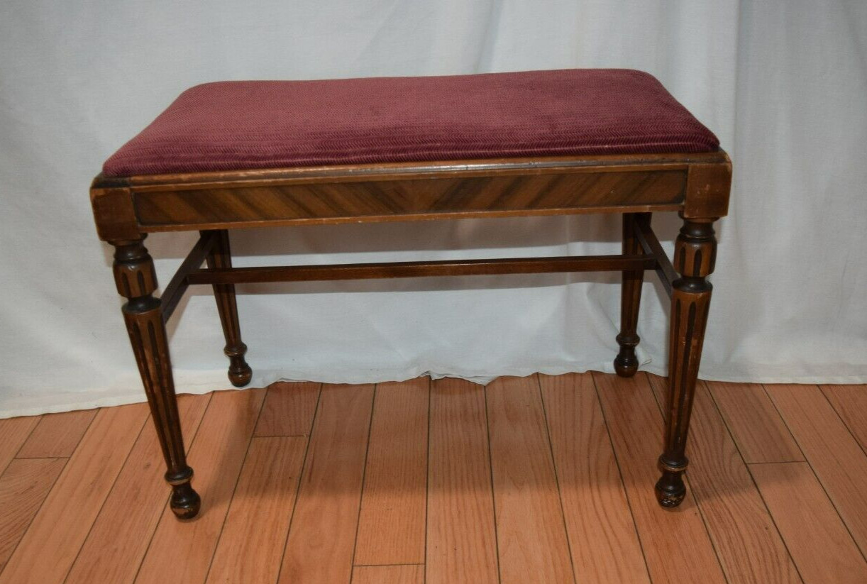 SLIGH FURNITURE COMPANY WINDOW BENCH STOOL OTTOMAN VINTAGE