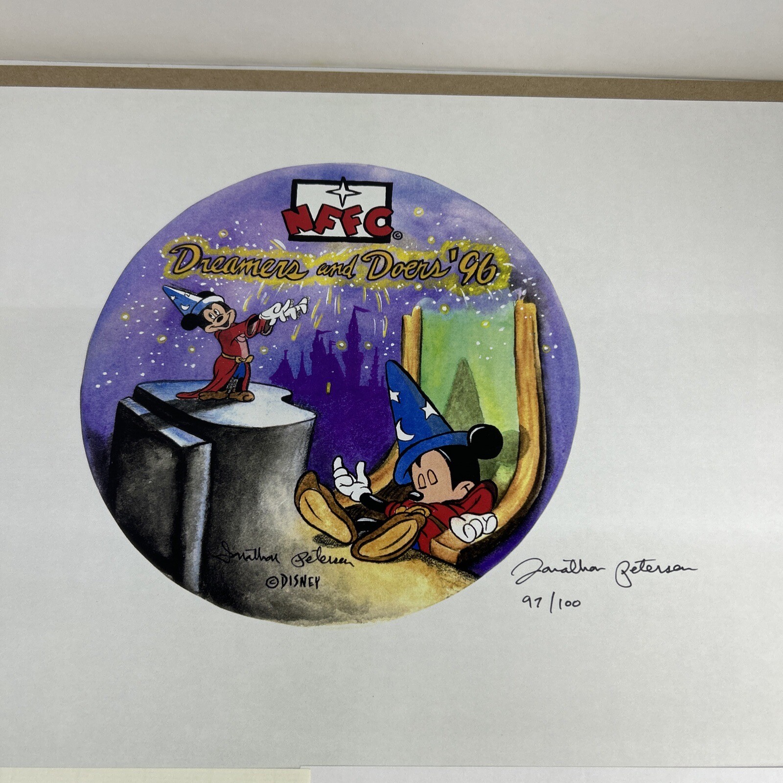 Disneyland Limited Edition Art NFFC Dreamers Doers Disney Artist Petersen