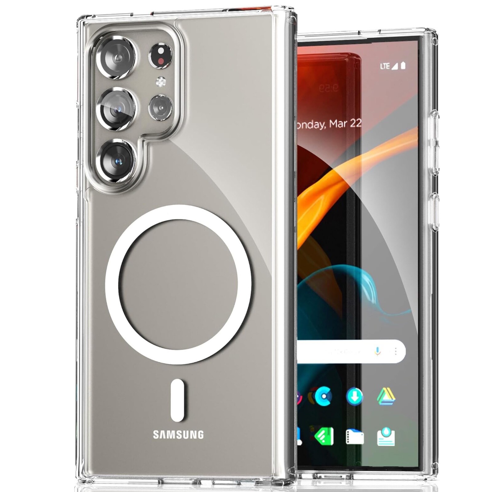 For Samsung Galaxy S26 S25 S24 S23 S22 Plus Ultra Clear Mag Safe Shockproof Case