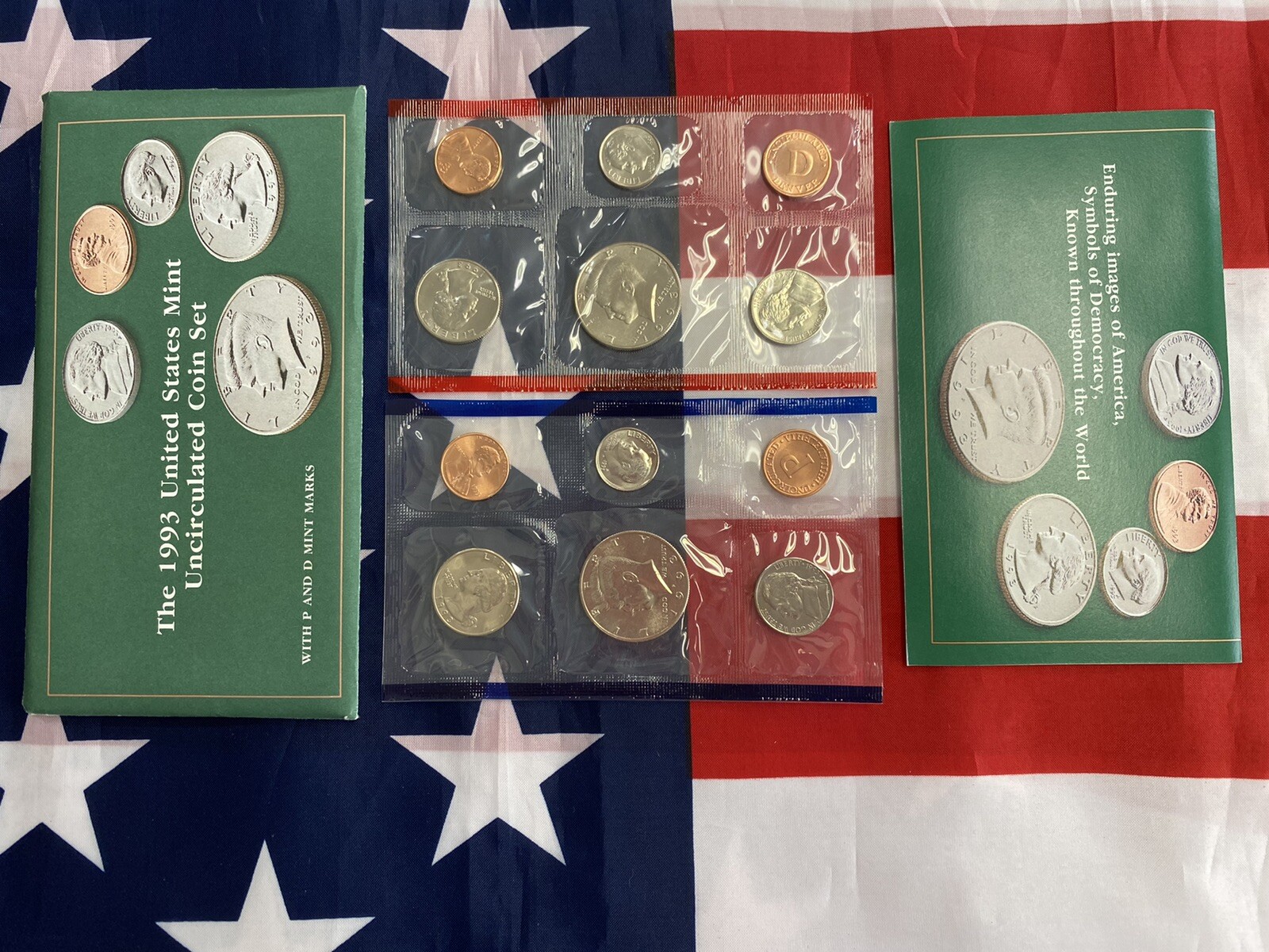100 - 1993 US Mint Set Complete. | 10 Coin Set Philadelphia & Denver OGP