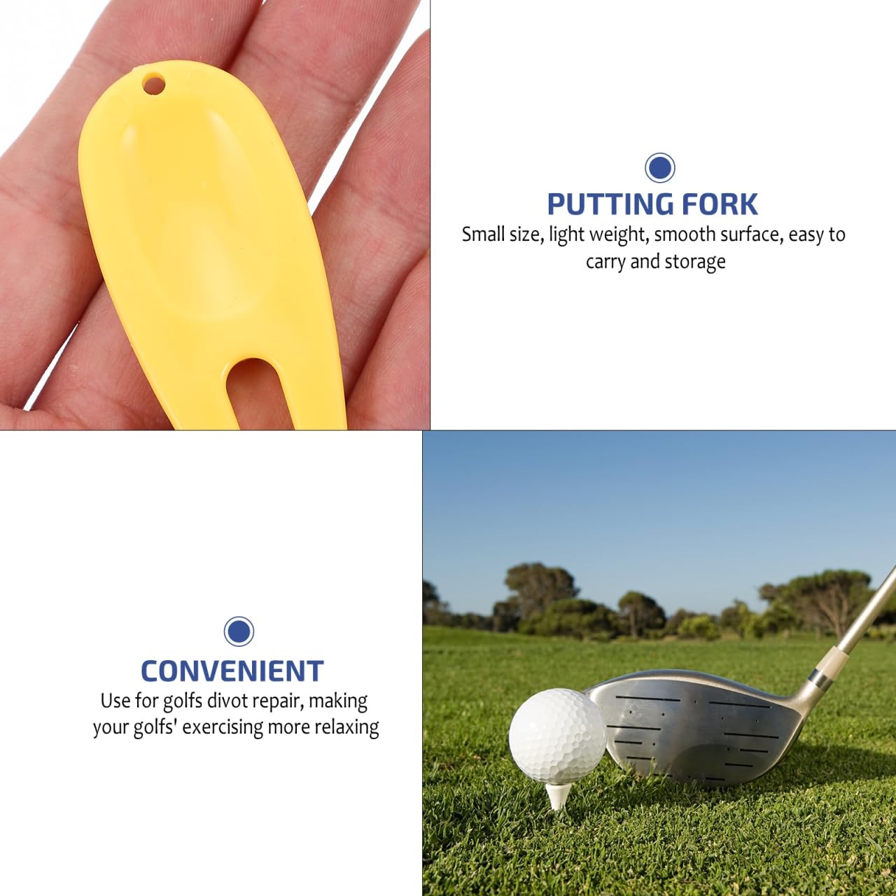 20-PCS Plastic Golf Divot Repair Tool, Ball Marker, Lawn, Green, Accessory