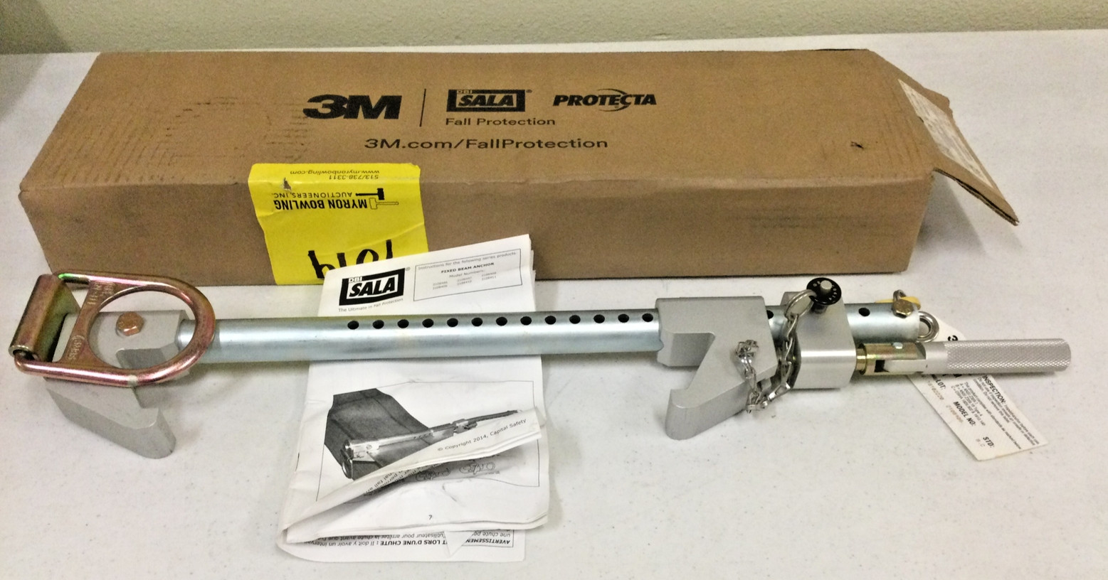 NEW, DBI 3M SALA 2108406 FIXED BEAM ANCHOR, 5K STRENGTH, STD: B.C, FREE SHIP