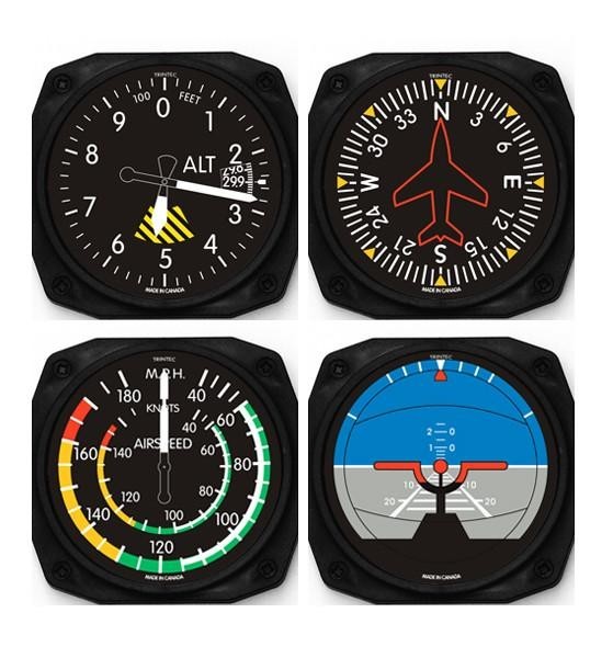 Trintec Classic 4-Piece Instrument Coaster Set