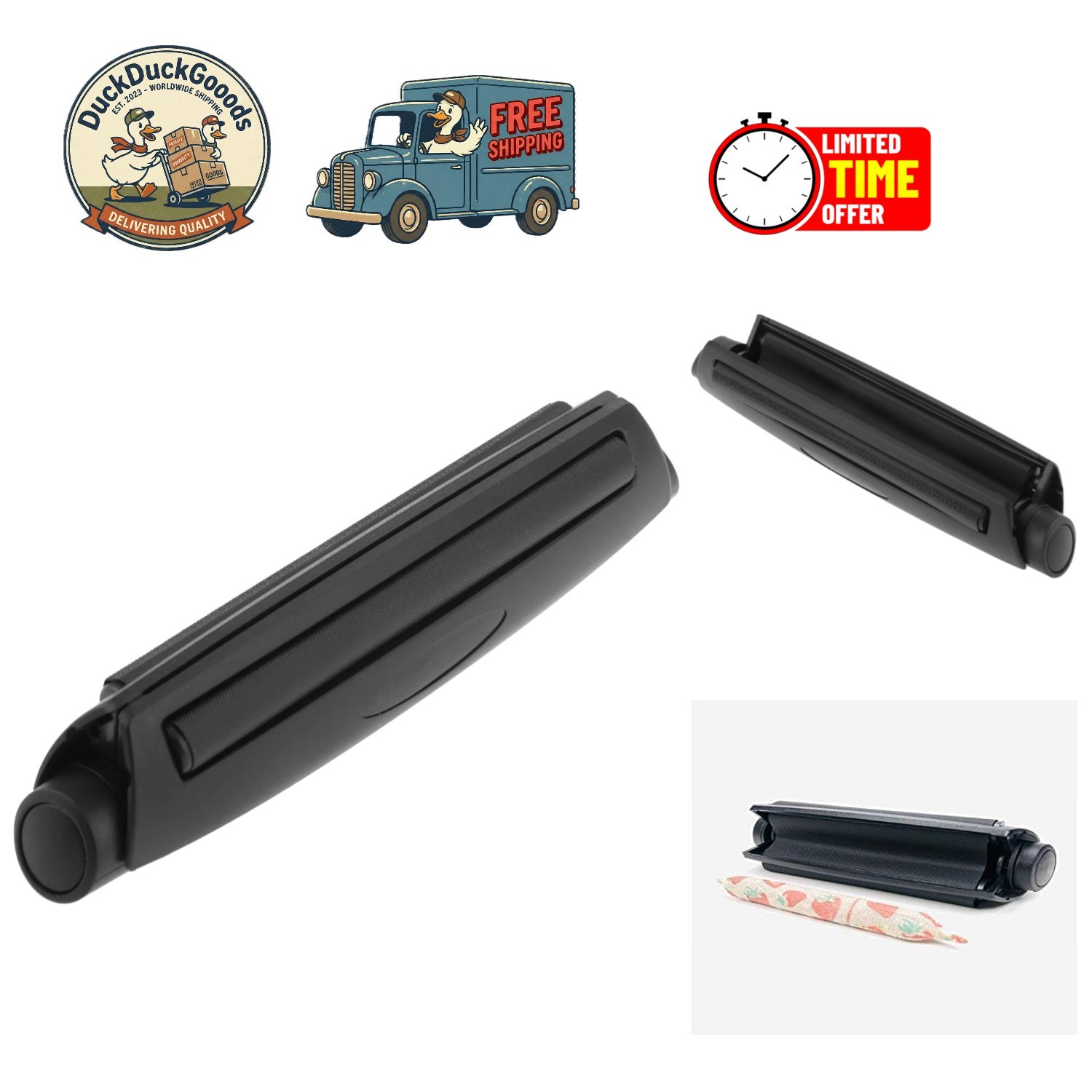 Lightweight Manual Tobacco Roller Maker for 110mm Papers - Pocket-Friendly
