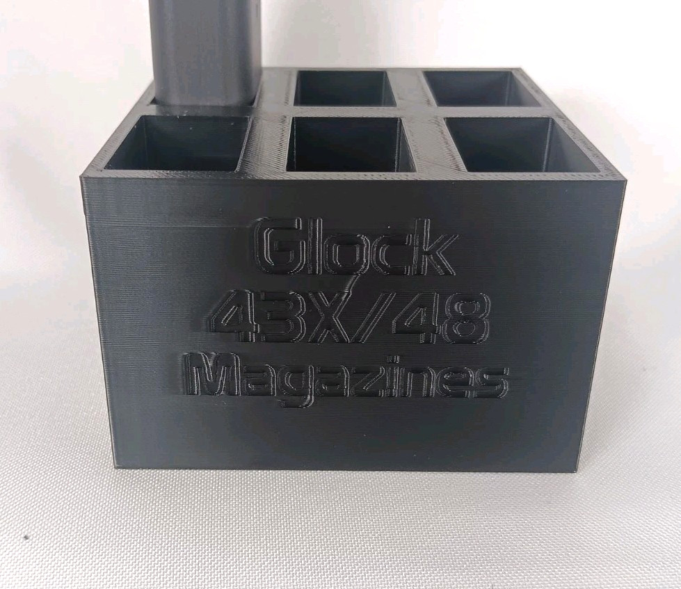 6 Mag Storage Rack For Glock 43X/48 Range Holder Bin
