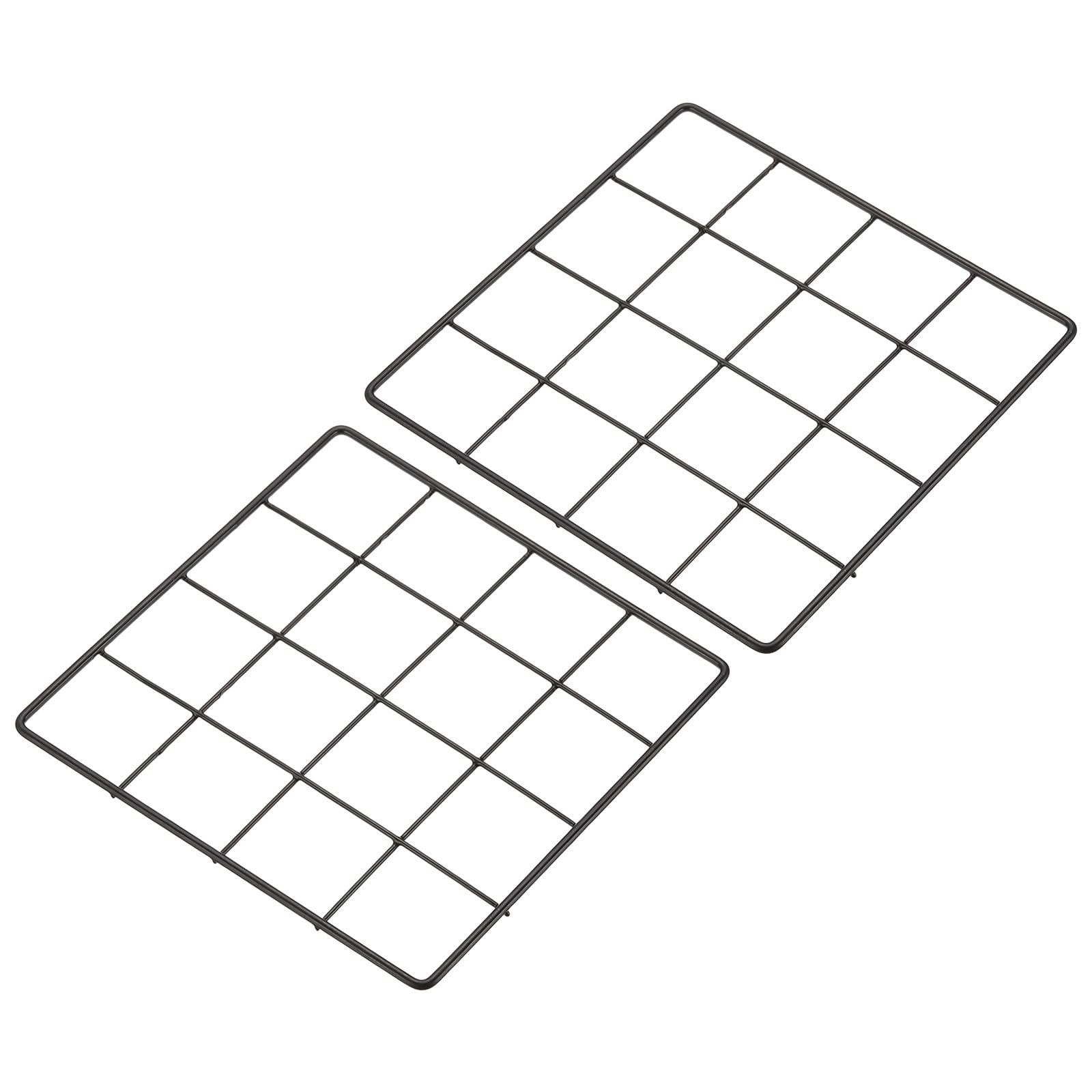 8"x8" Wire Grid Panel, 2 Pack Board Photo Pictures Memo Display Grid Panels H...