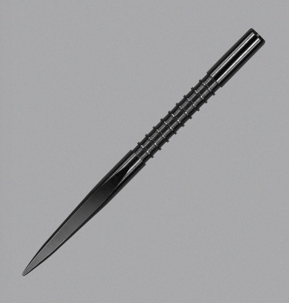 TARGET FIRE EDGE BLACK NICKLE GOOVED  32mm DART REPLACEMENT POINTS PACK OF 3
