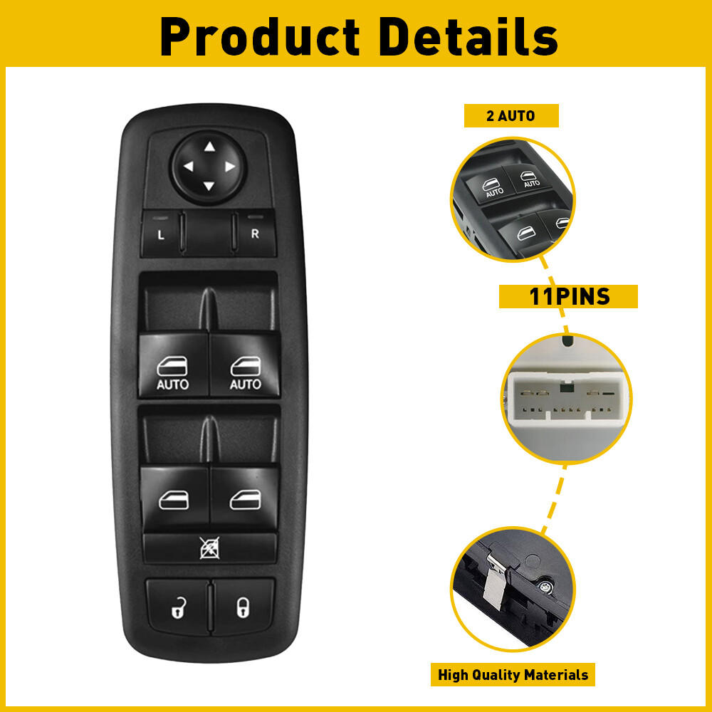 For Jeep 2014 2015-2019 Driver Cherokee Door Master Power Window Control Switch
