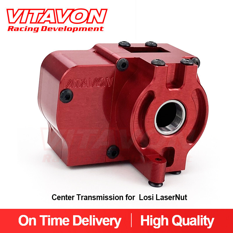 Vitavon CNC aluminum center transmission for for Losi LaserNut red color