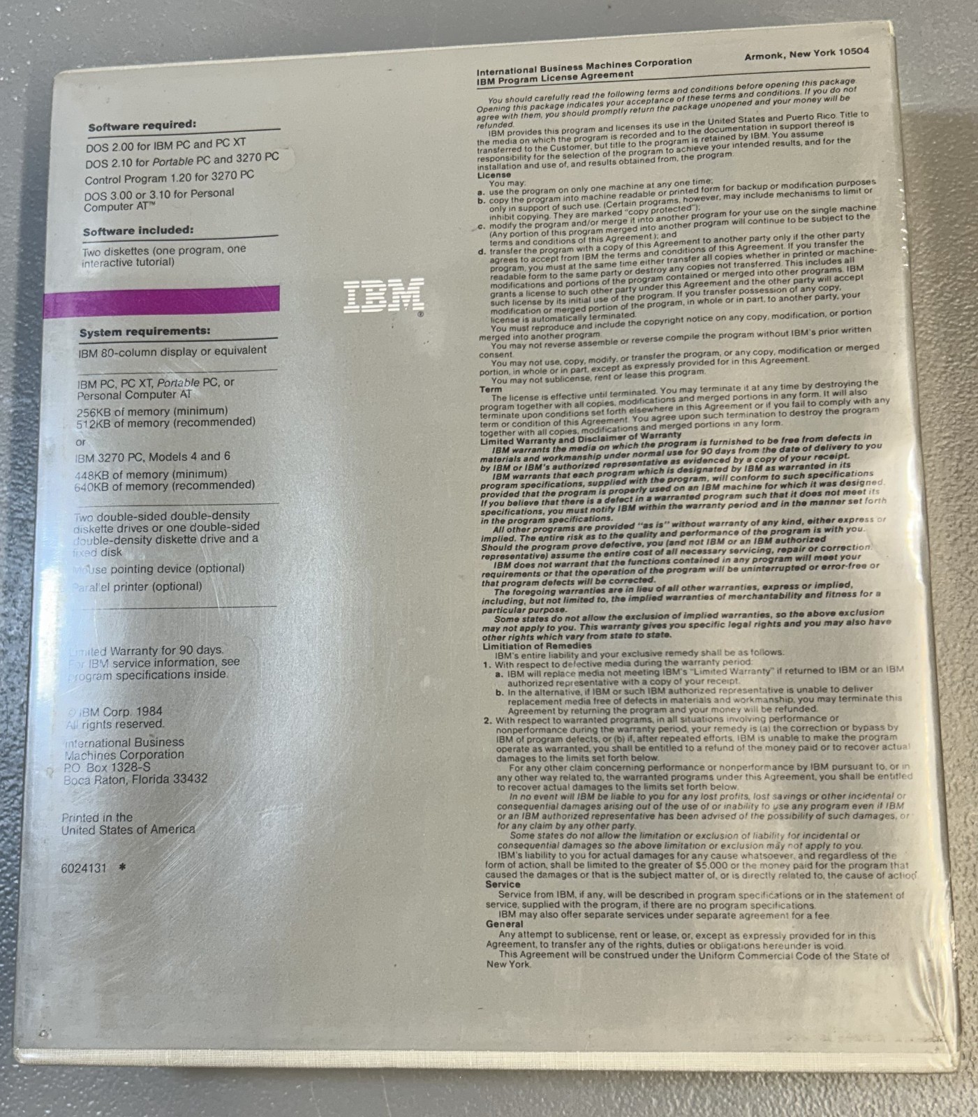 Vintage IBM TopView Graphical System w/Disks New in Box