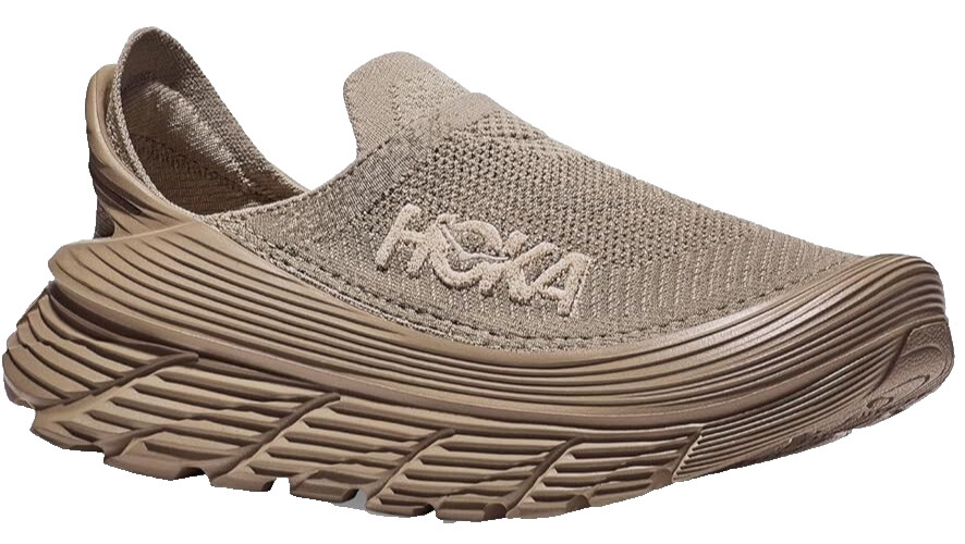 HOKA Restore TC Slip-on Sneaker Comfort Shoes Dune Oxford Tan Mesh Women Size 11