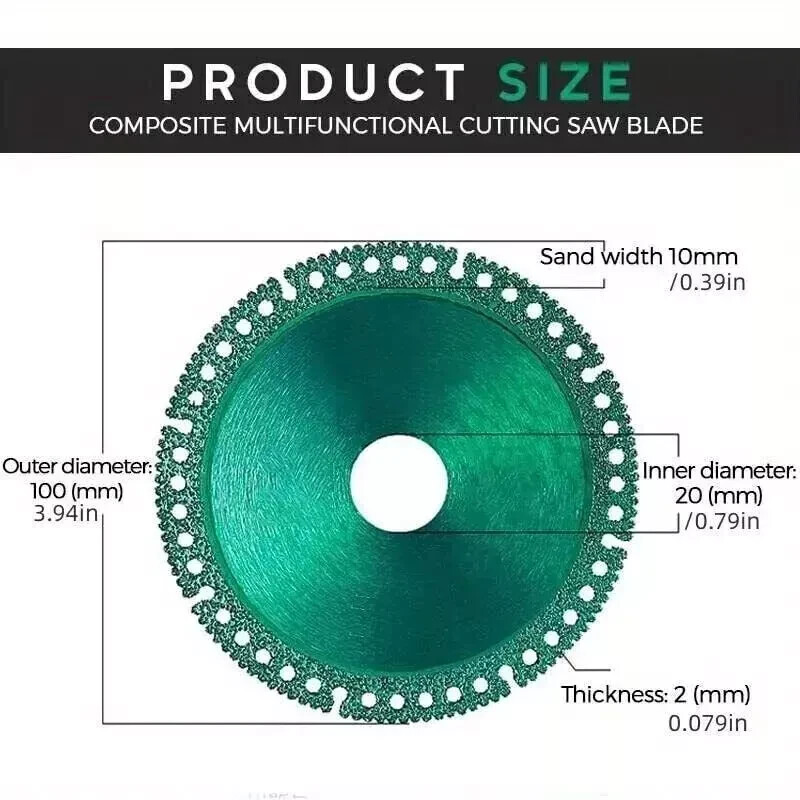 1~ 6PCS 100mm Indestructible Disc for Grinder Indestructible Disc Cut Everything