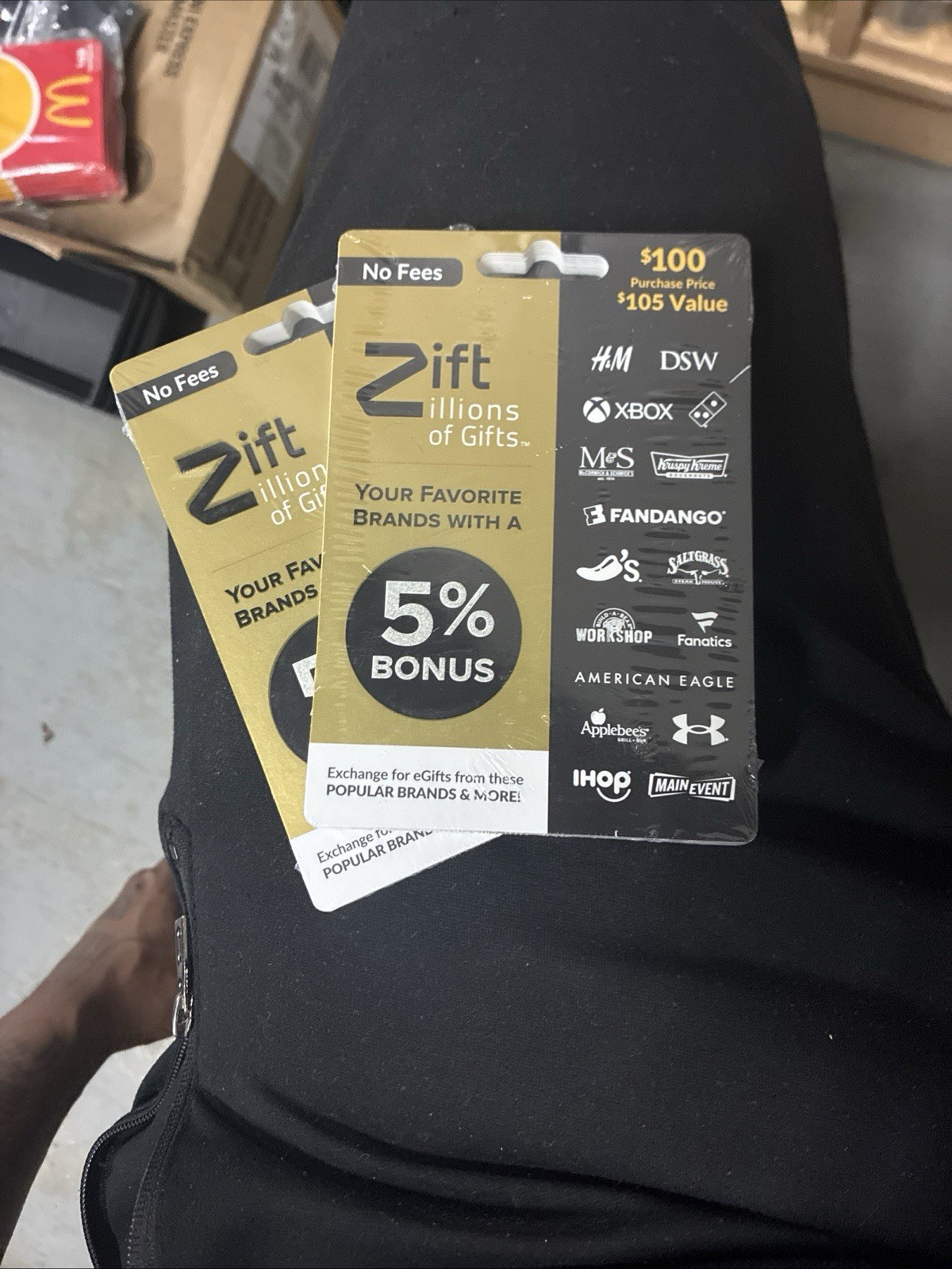 Lot Of 20 Zift Zillions Gift Cards. Non Redeemable
