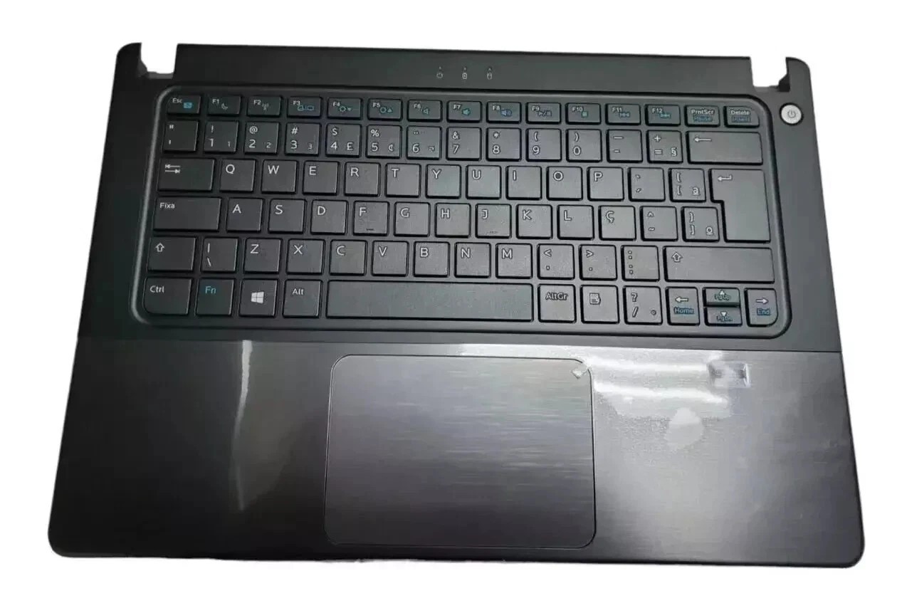 JX88R NEW OEM Dell Vostro 5470 Keyboard Bezel Palmrest Assy Portuguese Layout