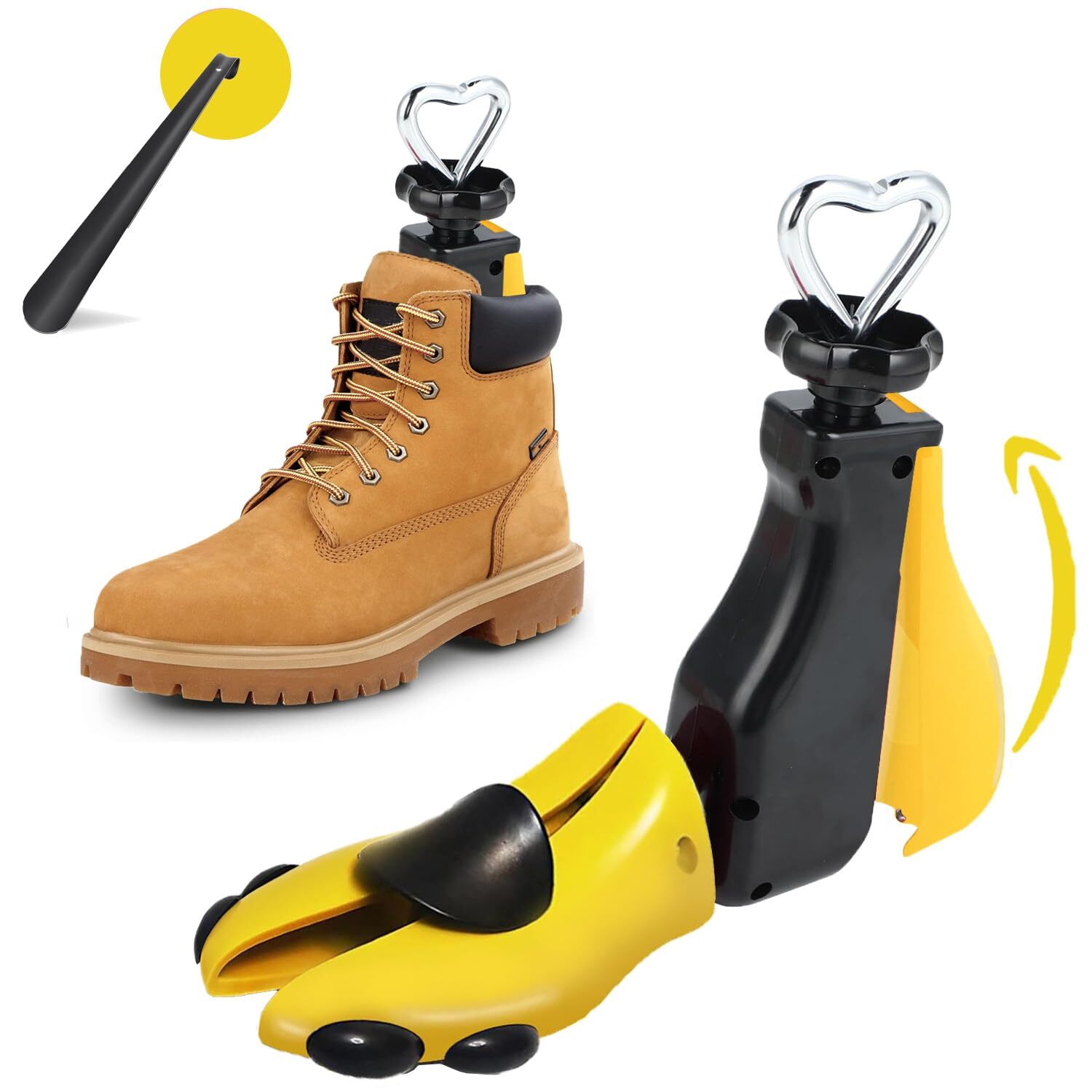Boot Shoe Stretcher Adjustable Tree Expander Women Wide Feet Leather Boots