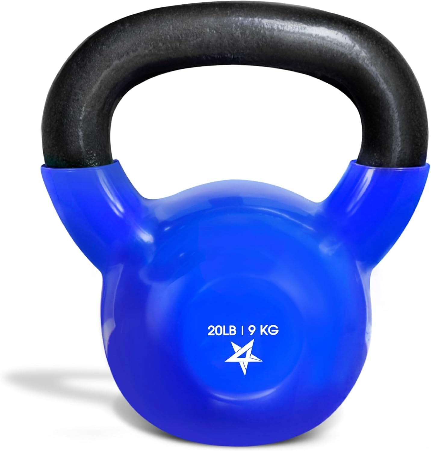 Single Kettlebell Vinyl Coated Kettlebell, 5/10/15/20/25/30/35/40/45/50-80LB