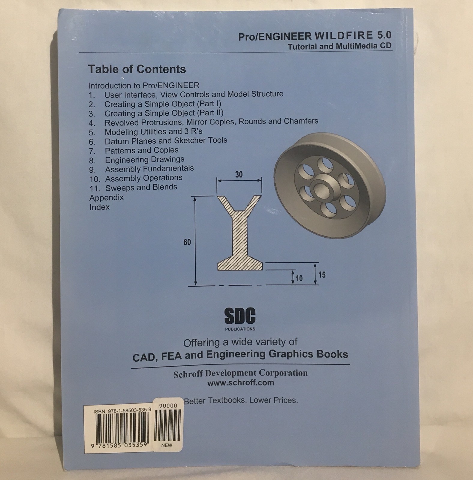 Pro/Engineer WILDFIRE 5.0 Software Tutorial MANUAL ONLY - No CD - Schroff