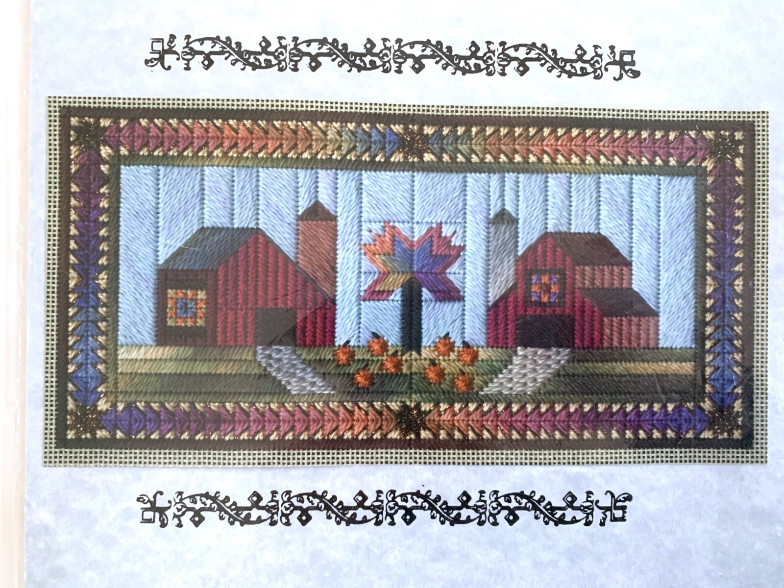 Nancy's Needle Counted Canvas Pattern Two Country Barns SMCN10