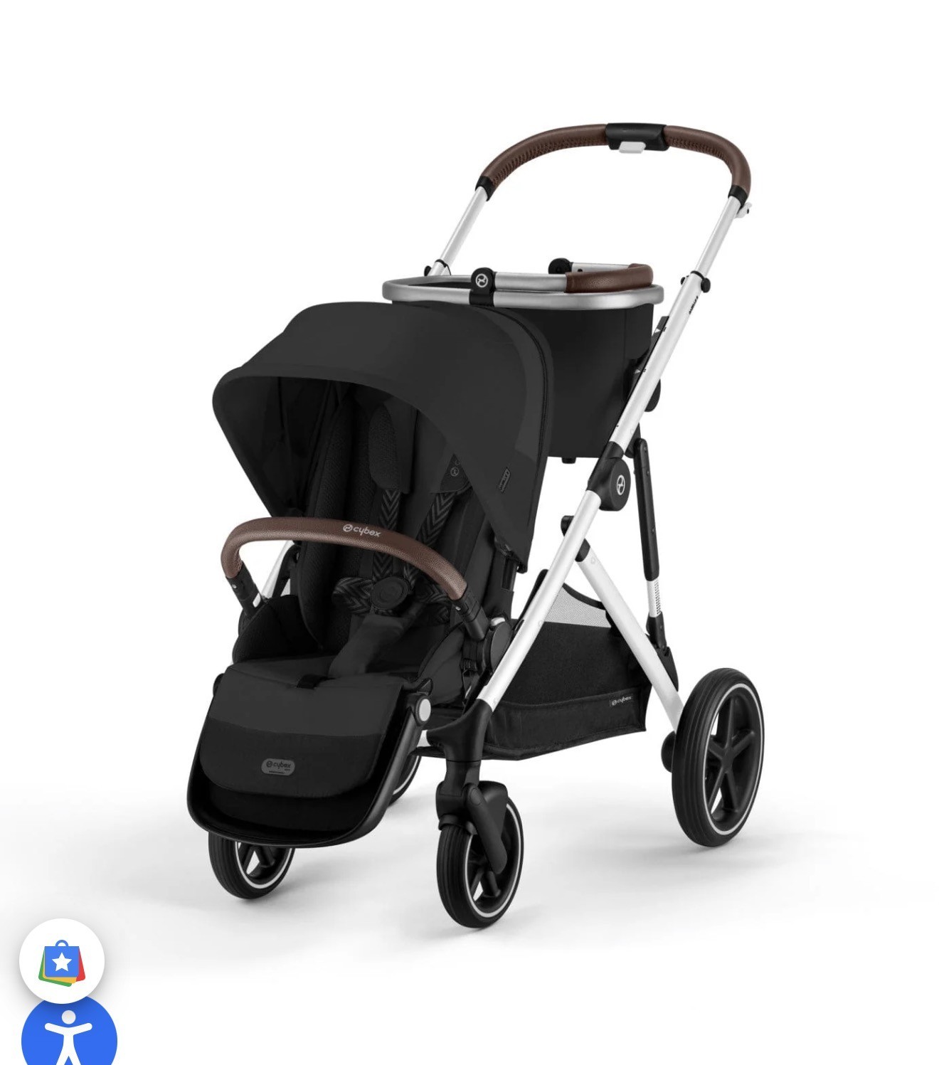 Cybex Gold Gazelle S (Deep Black on Taupe Frame)