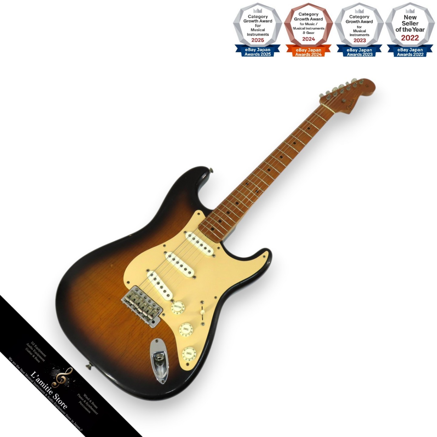 Fender Custom Shop 1954 Stratocaster N.O.S Relic Ash Body Maple Neck 21F SSS