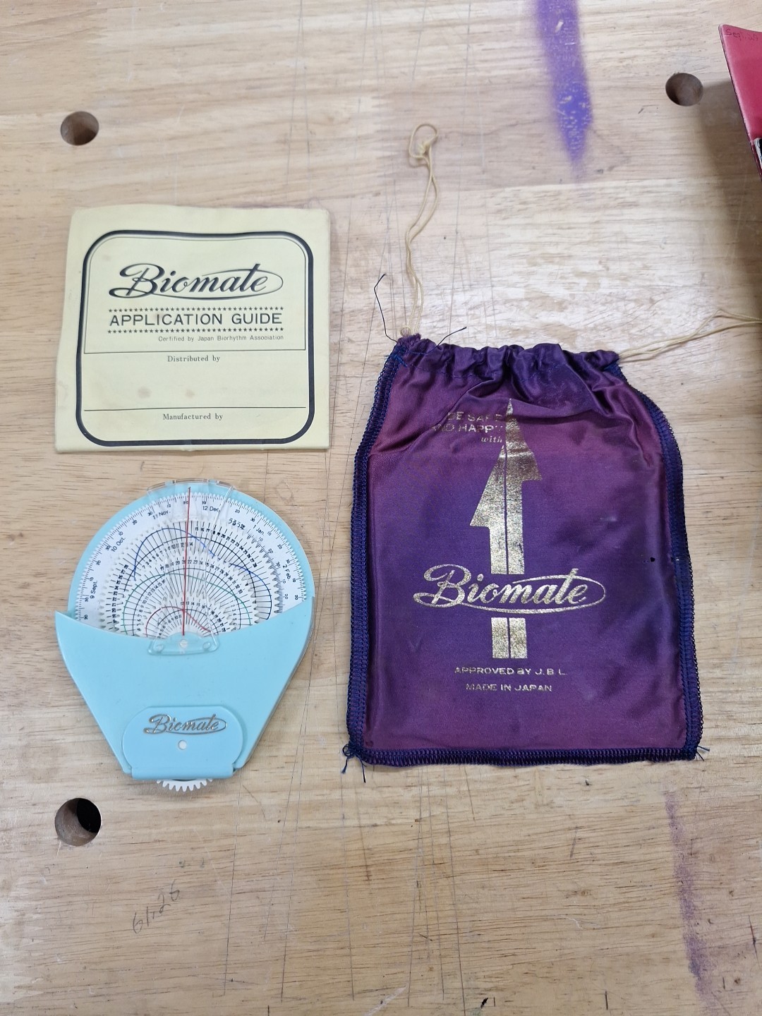 VINTAGE 1960'S BIOMATE BIORHYTHM CALCULATOR BIORHYTHM ASSOCIATION JAPAN