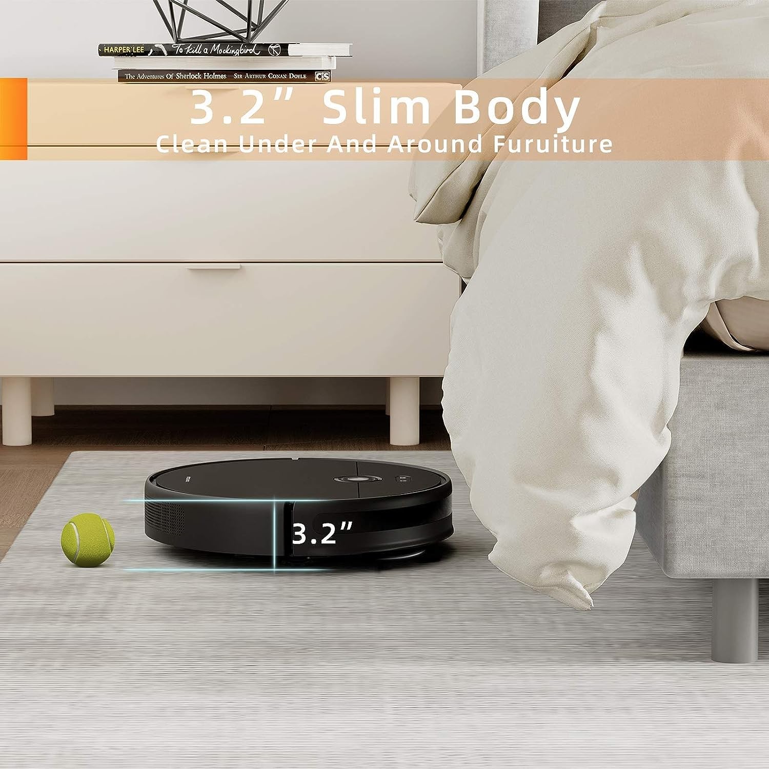 MOVA Z500 Robot Vacuum and Mop, Smart Navigation Robot Vacuum Cleaner - BLACK