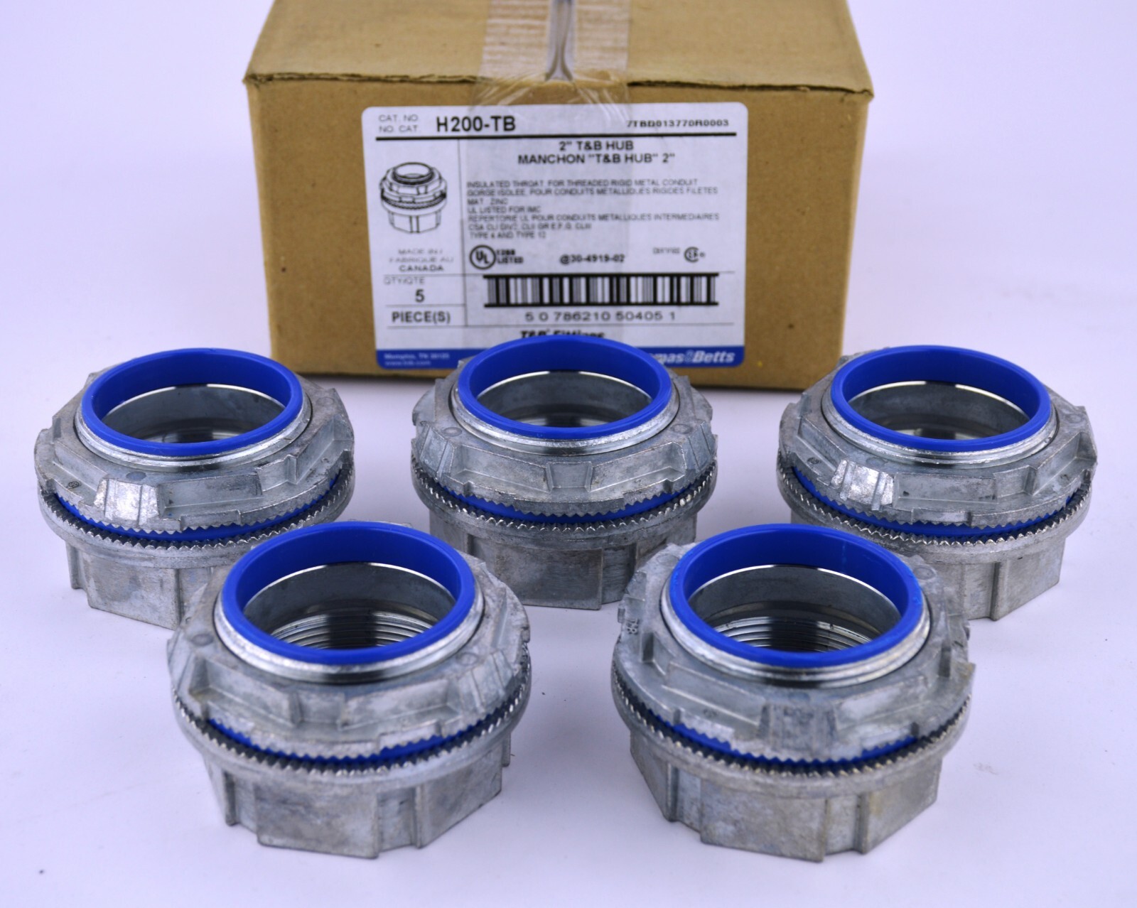 Thomas & Betts H200-TB 2" Zinc Replacement Conduit Hub Brand New