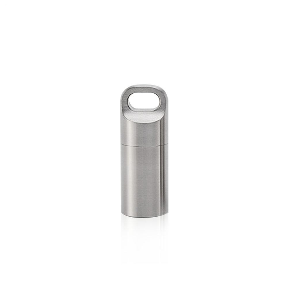 Pill Case Keychain Waterproof Stainless Pill Travel Keychain Small