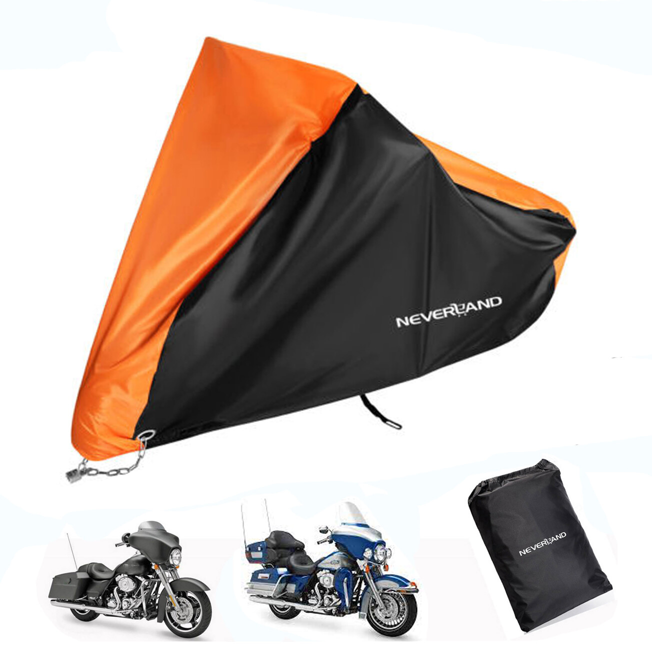 XXXL Waterproof Motorcycle Cover For Harley Davidson Road Street Glide Touring