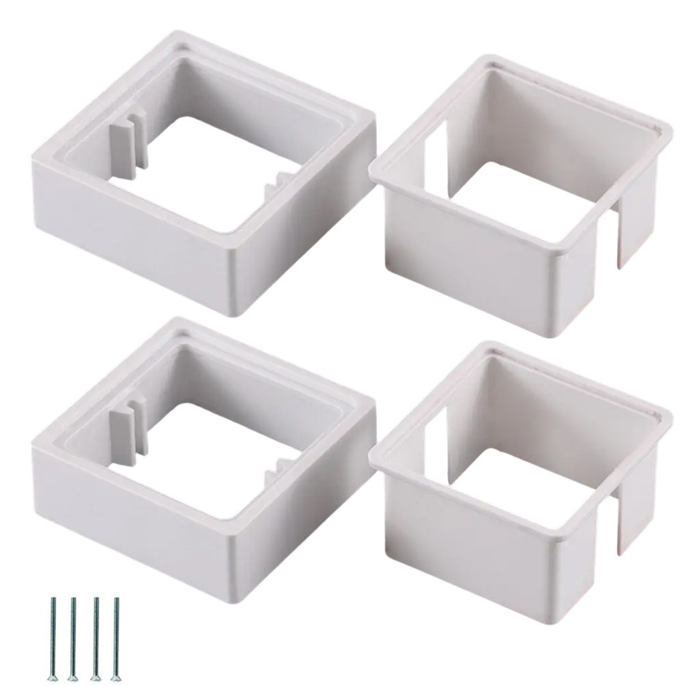 Electrical Outlet Spacer Kit 2pcs with Auxiliary Gasket for Efficient Setup