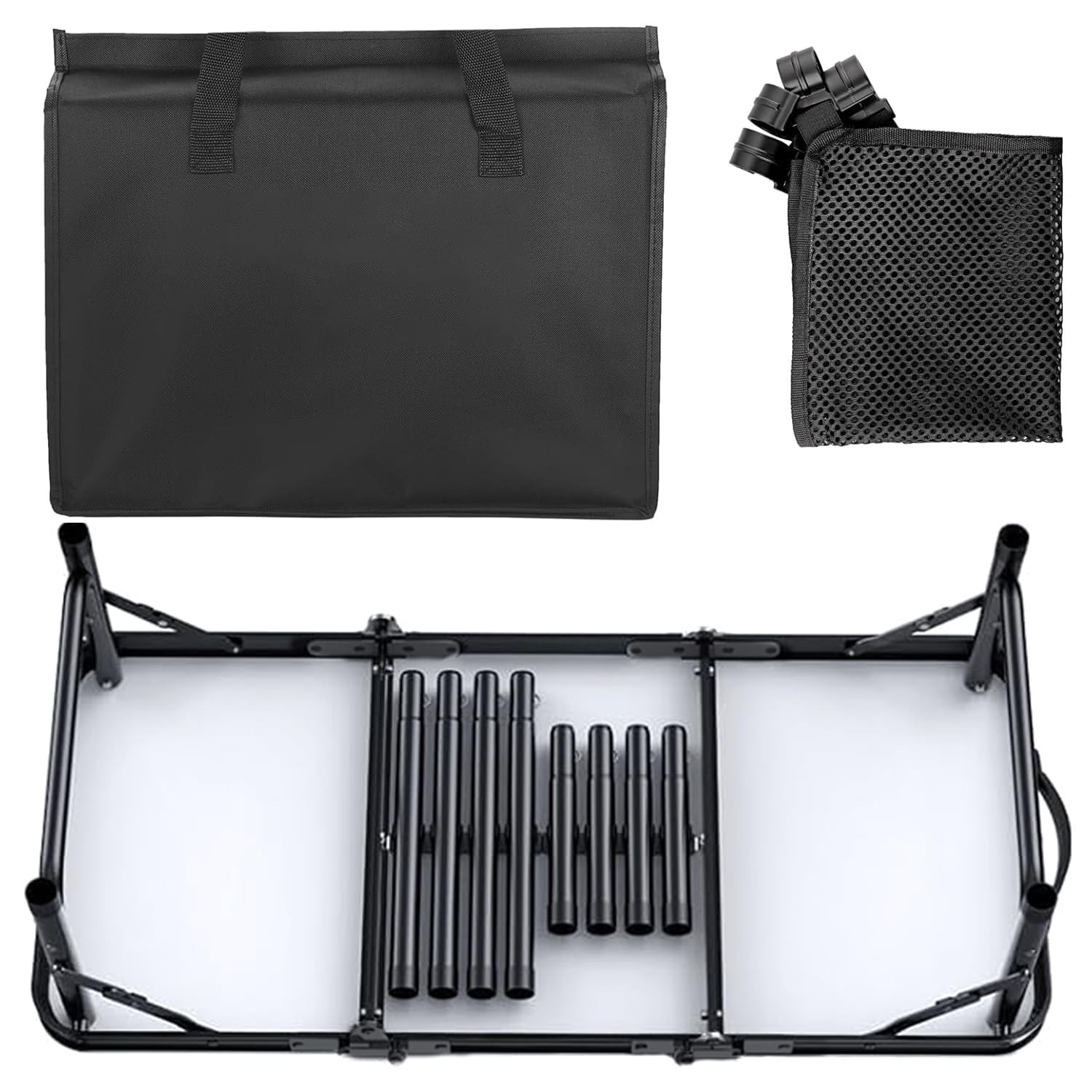 Folding Camping Table, 3 FT Folding Portable Camping Table, Outdoor&Indoor Pi...