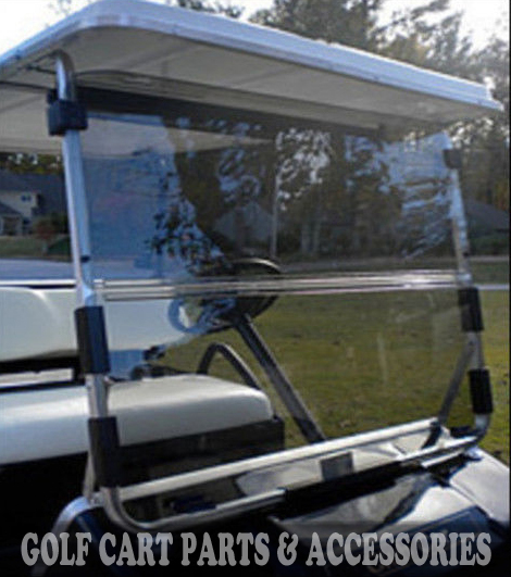 Club Car DS Clear Windshield '82-'00.5 High Quality Golf Cart Part Acrylic