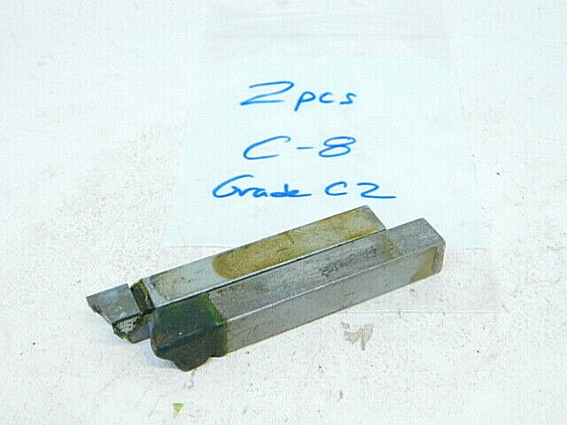 RESHARPENED 2PCS. 1/2"-Shank CARBIDE TIPPED BRAZED TOOL BIT C-8 (GRADE C2)